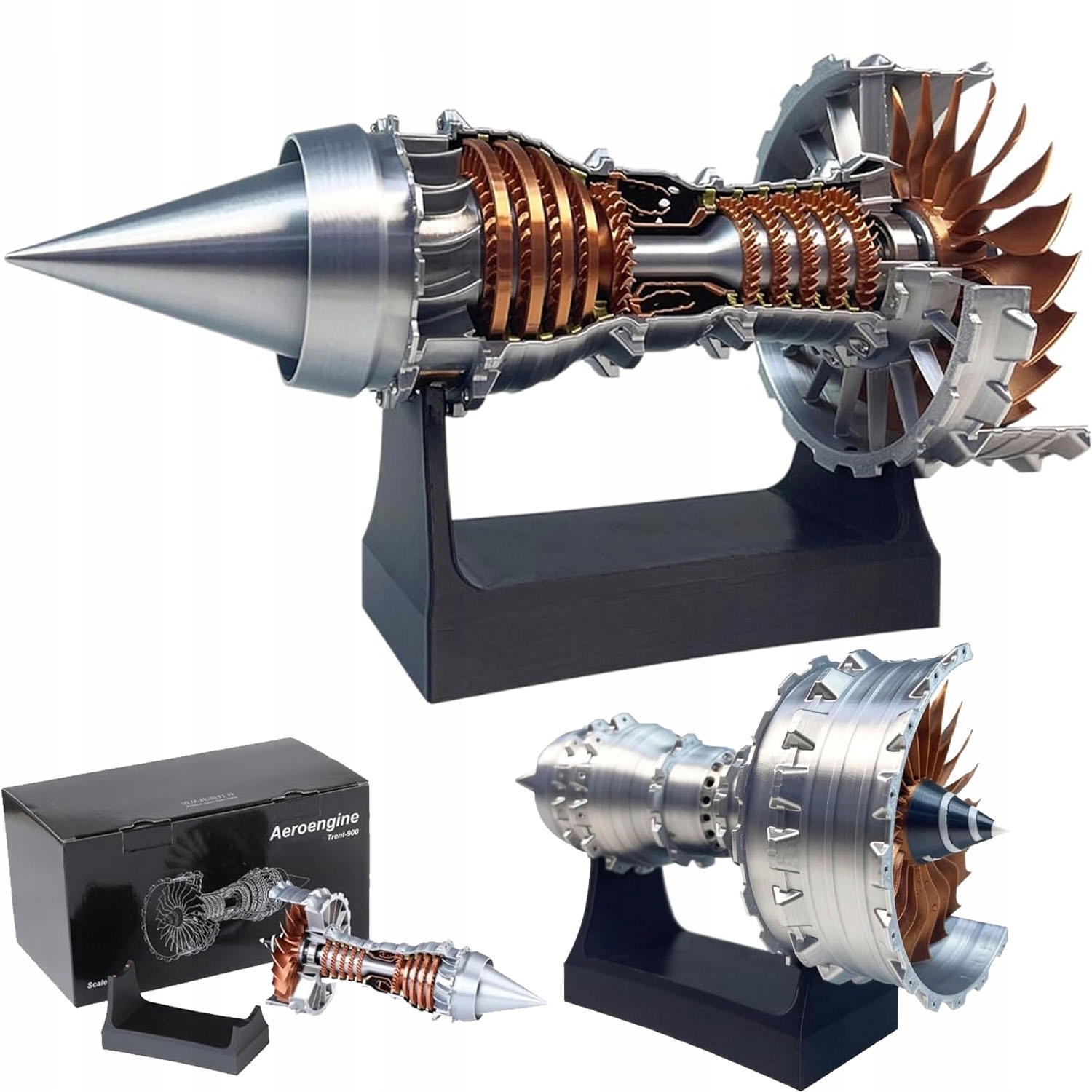 Model Silnika Odrzutowego 3D Metaliczny Do Eksperymentów Laboratoryjnych