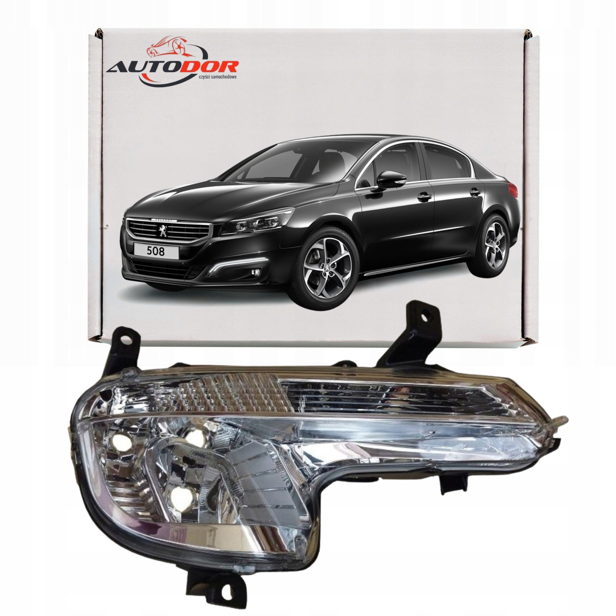 Peugeot 508 A 2010-18 Halogenová Mlhová Lampa Přední Pravá Nová 6206W2