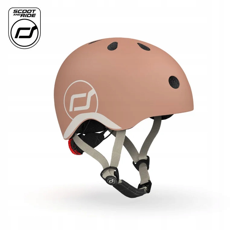 Scoot and Ride Mocha Xxs-s Ultralekki Regulowany Kask Dla Dzieci 1-5 lat