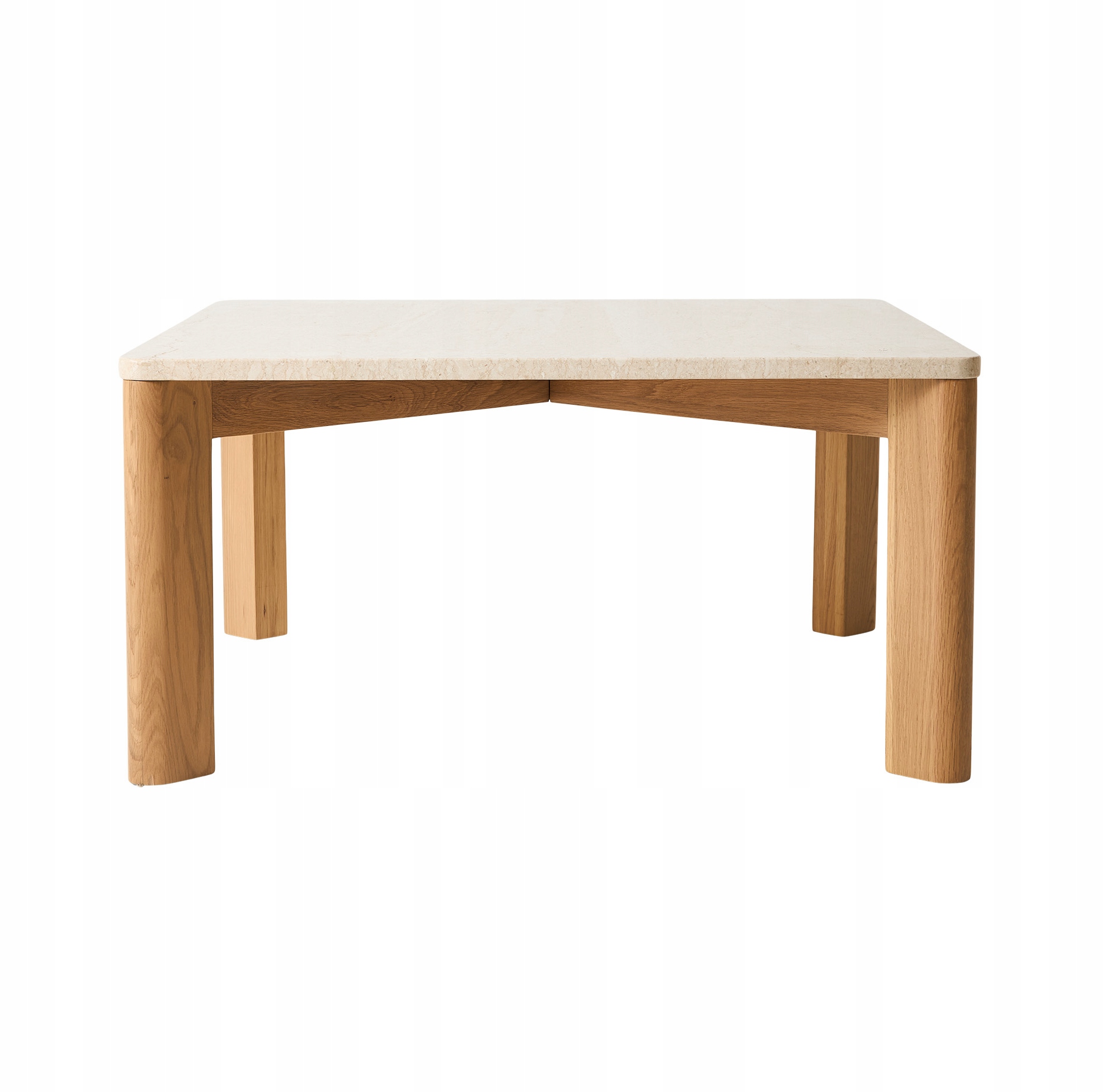 Andersen Furniture Evoke Dubový konferenční stolek s mramorovou deskou 80 x 80 cm