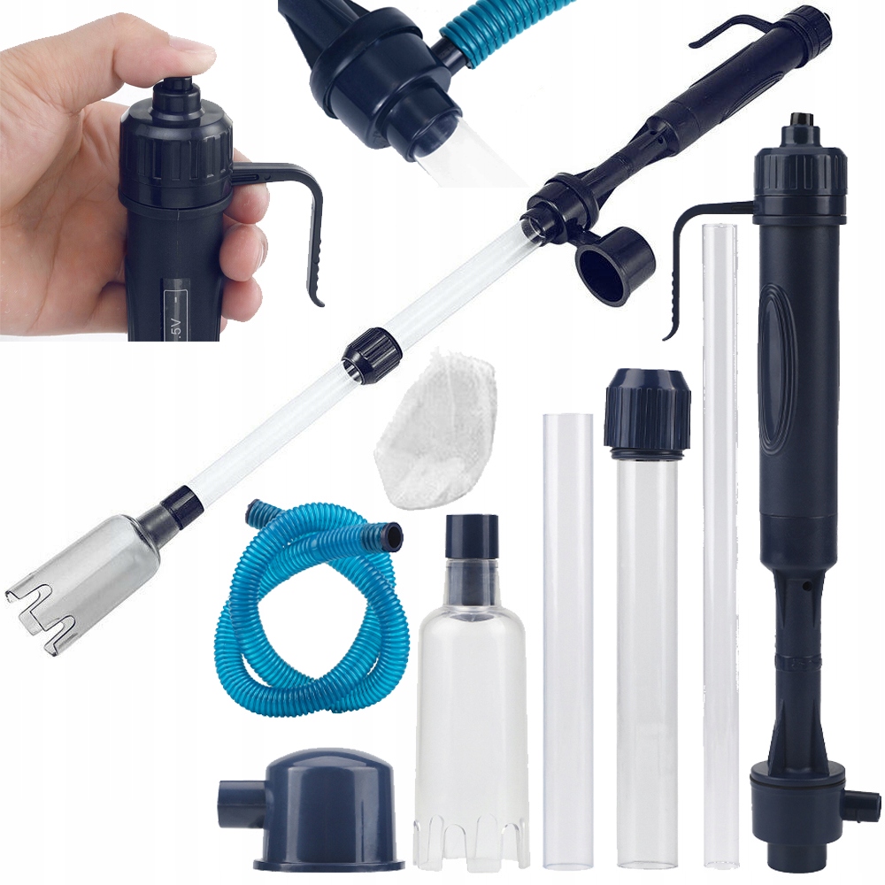 Odmulčovač Do Akvária S Pumpičkou Pumpa Vysavač Pro Péči O Dno Nádrže