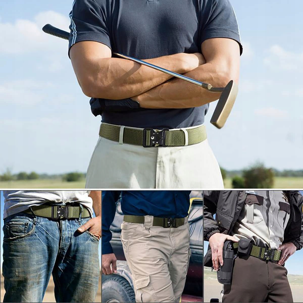 PASEK PARCIANY WOJSKOWY TAKTYCZNY + SASZETKA MOLLE Kod producenta Pas do spodni parciany SURVIVAL nerka