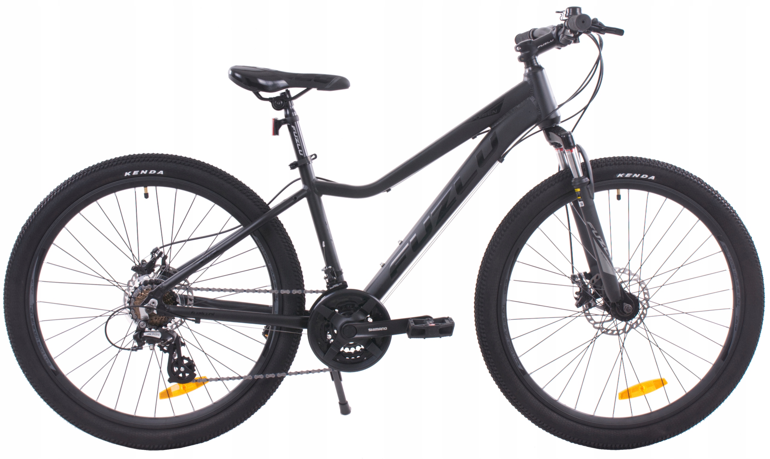Rower górski Mtb Fuzlu Oxygen 26” Czarny mat