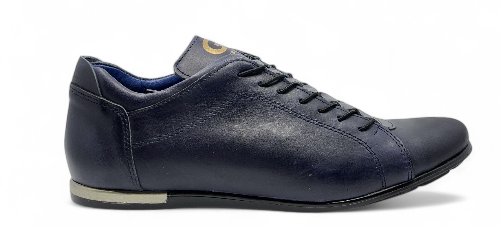 Pánské sportovní polobotky 2123 Polbut – námořnická modrá, přírodní kůže, velikost 44