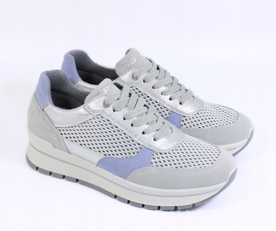 Dámské tenisky se stříbrnými vložkami Igi&Co 5662222 Šedé, velikost 38
