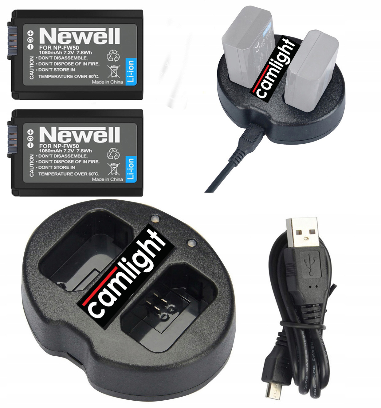 ŁADOWARKA USB + 2 x BATERIA do SONY Alpha A6300