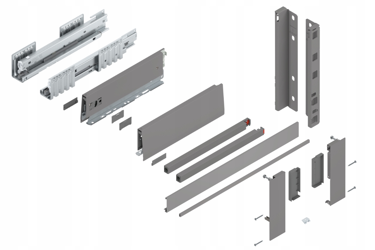 Blum Šuplík Merivobox 350 Vysoká E vnitřní šedá 40 kg