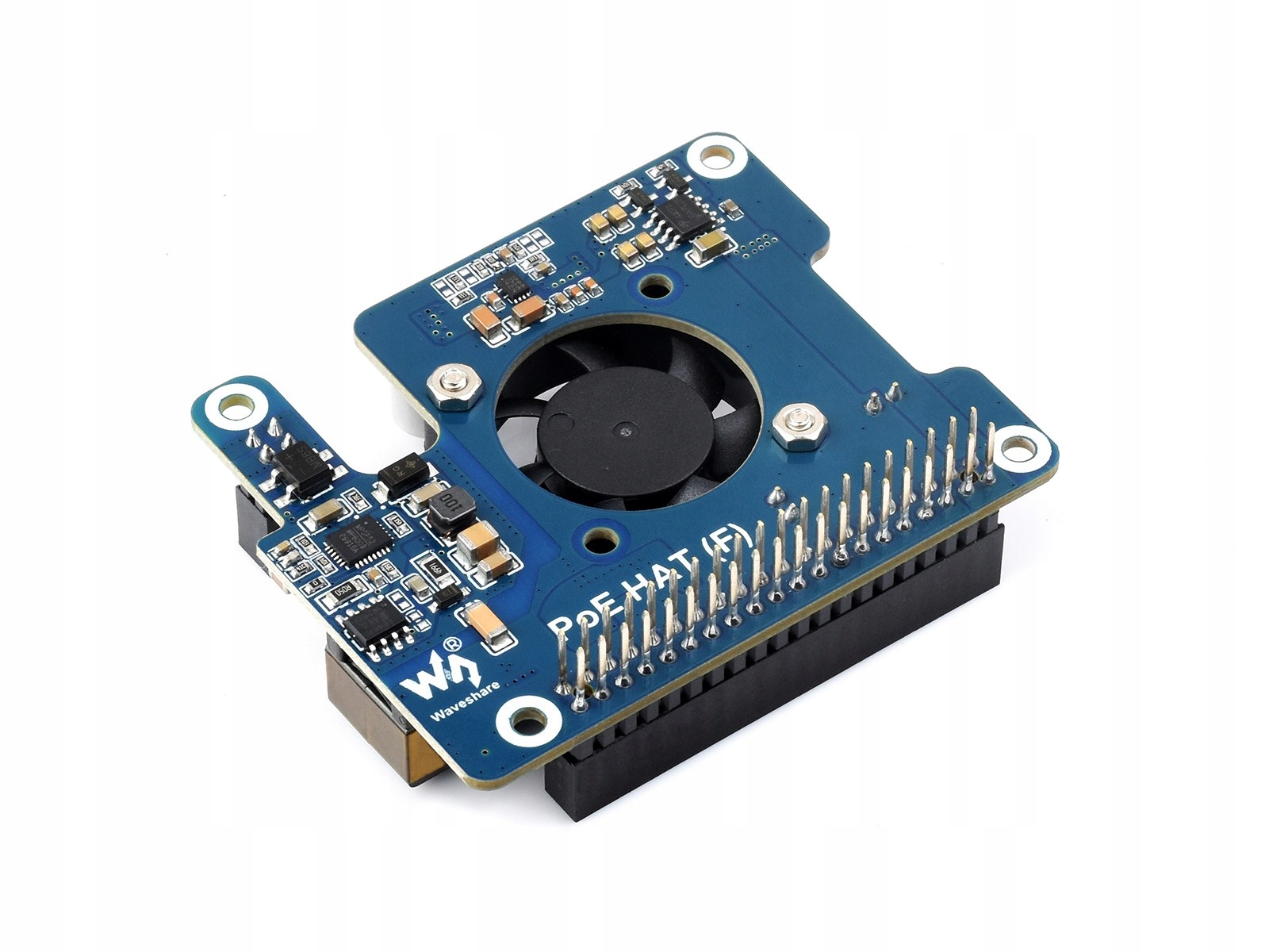 PoE Hat (f) moduł rozszerzeń Power over Ethernet dla Raspberry Pi 5