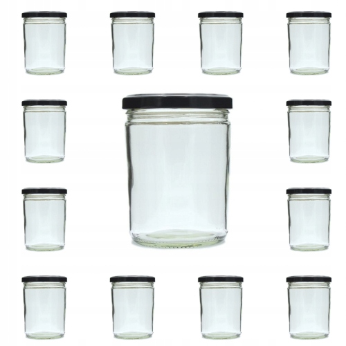 

Słoiki na przyprawy 440 ml komplet 12 szt+zakrętki