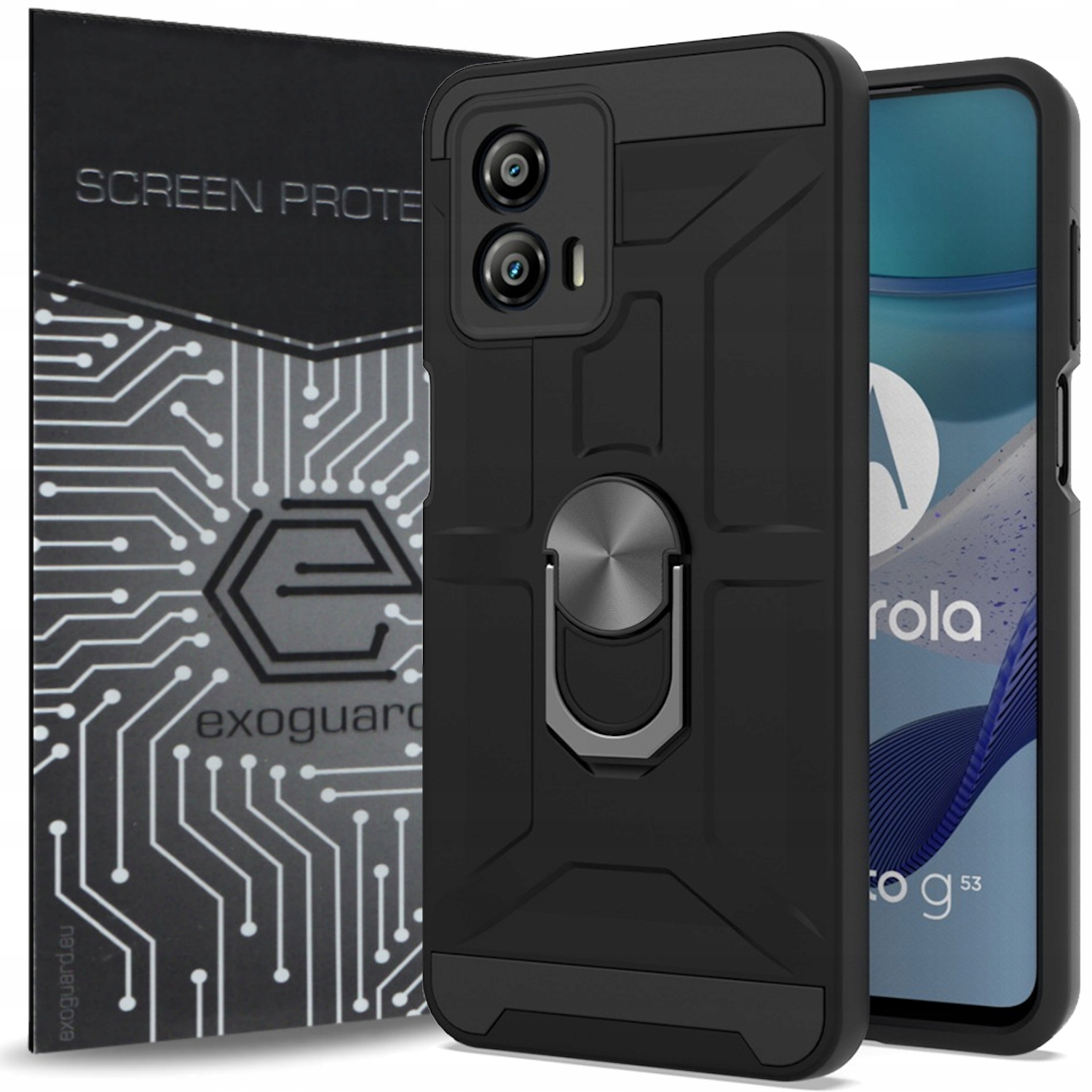 

Etui Pancerne Case+szkło do Motorola Moto G53 5G