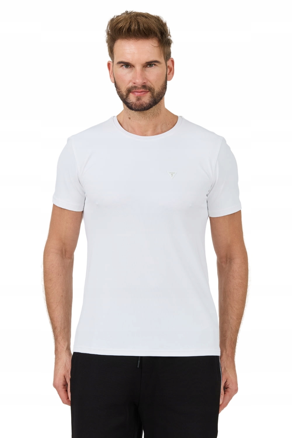 Guess Bílé tričko New Tech Str T M