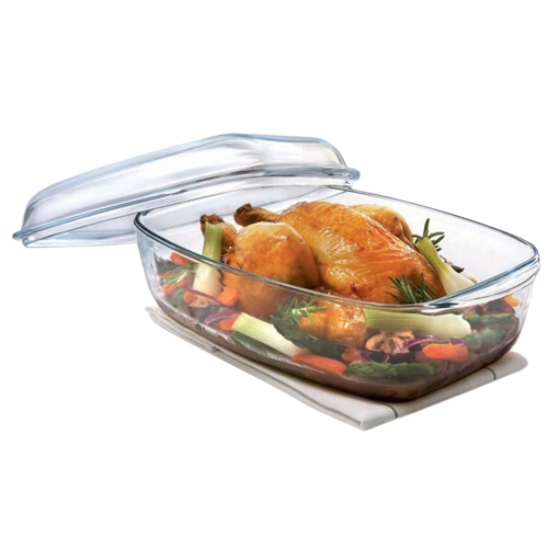 

Naczynie Żaroodporne szklane z Pokrywą Pyrex 4,6l