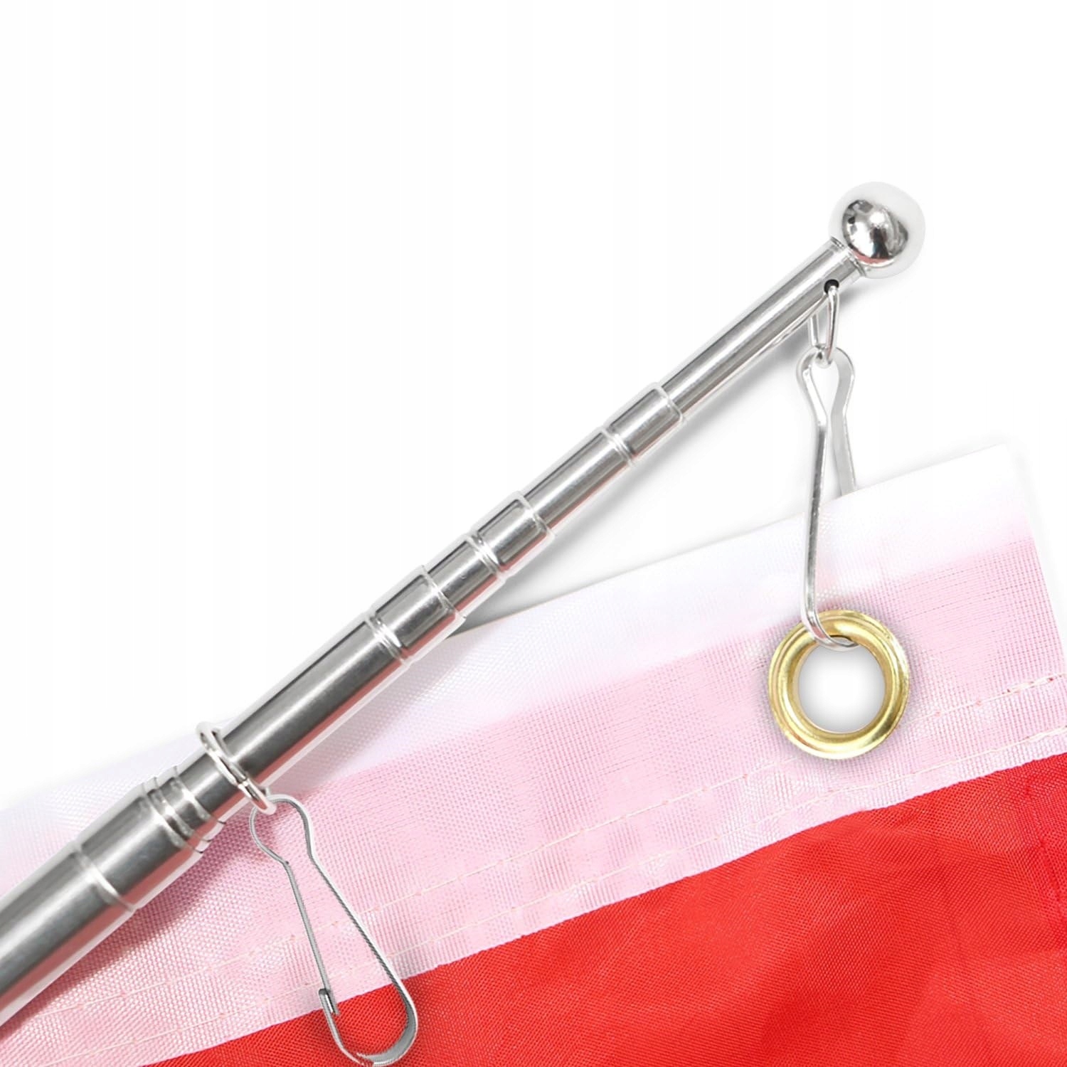 TELESKOPOWY WSKAŹNIK MASZT NA FLAGĘ REGULOWANA DŁUGOŚĆ WYSUWANY 150cm XXL Marka inny