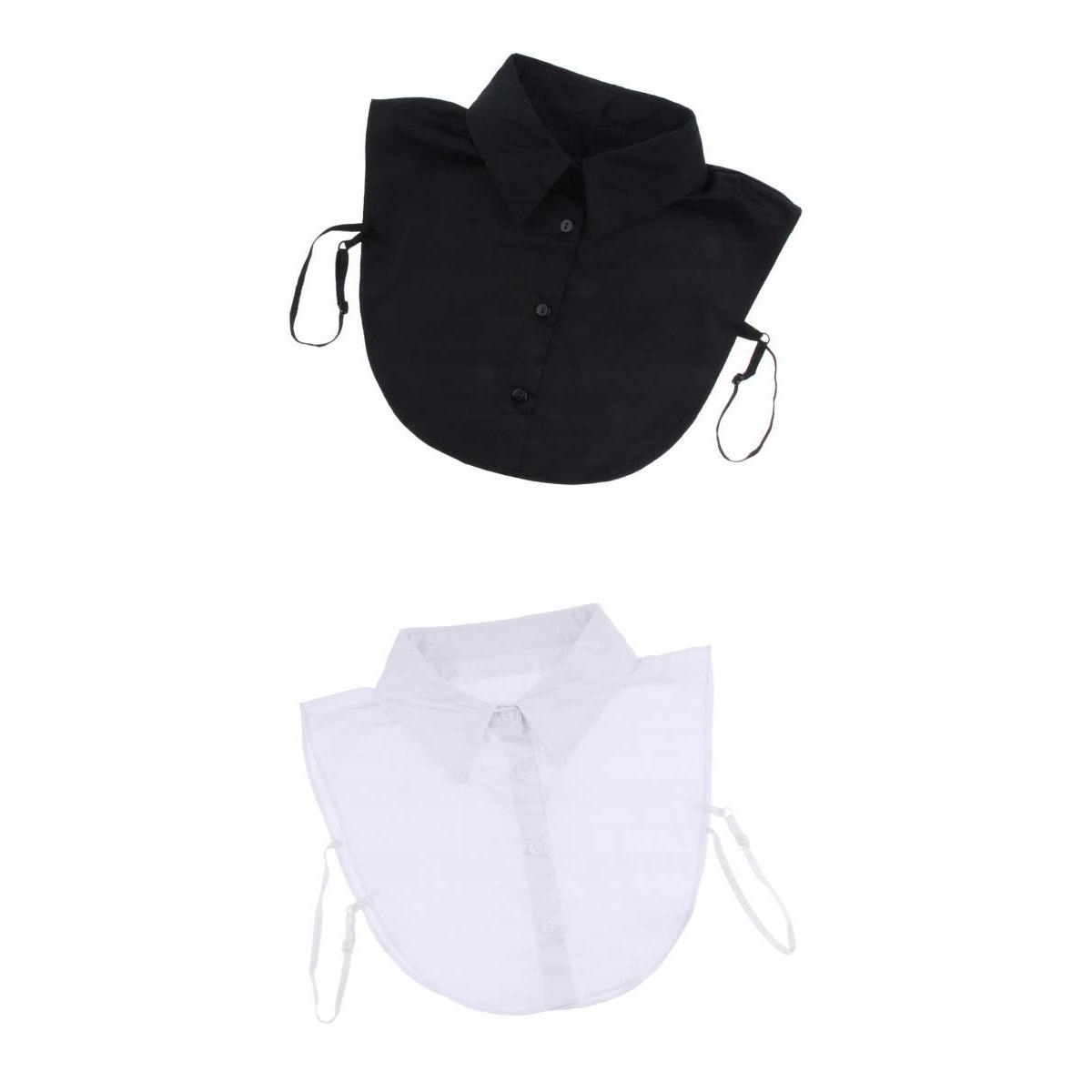 2x Fałszywy kołnierzyk z fałszywą koszulą z