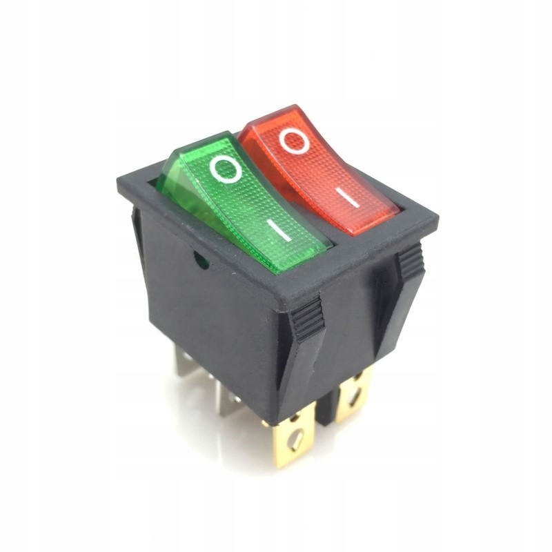 

Przełącznik 16A 250V podwójny On-off z podświetle