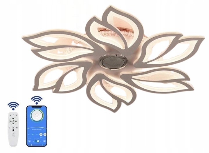 Led stropná lampa Rgb biela s reproduktorom ovládaná diaľkovým ovládaním