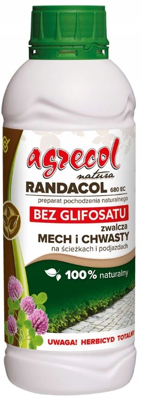 Randacol 680 Ec zwalcza mech chwasty na podjazdach kostce bruku Agrecol 1 L