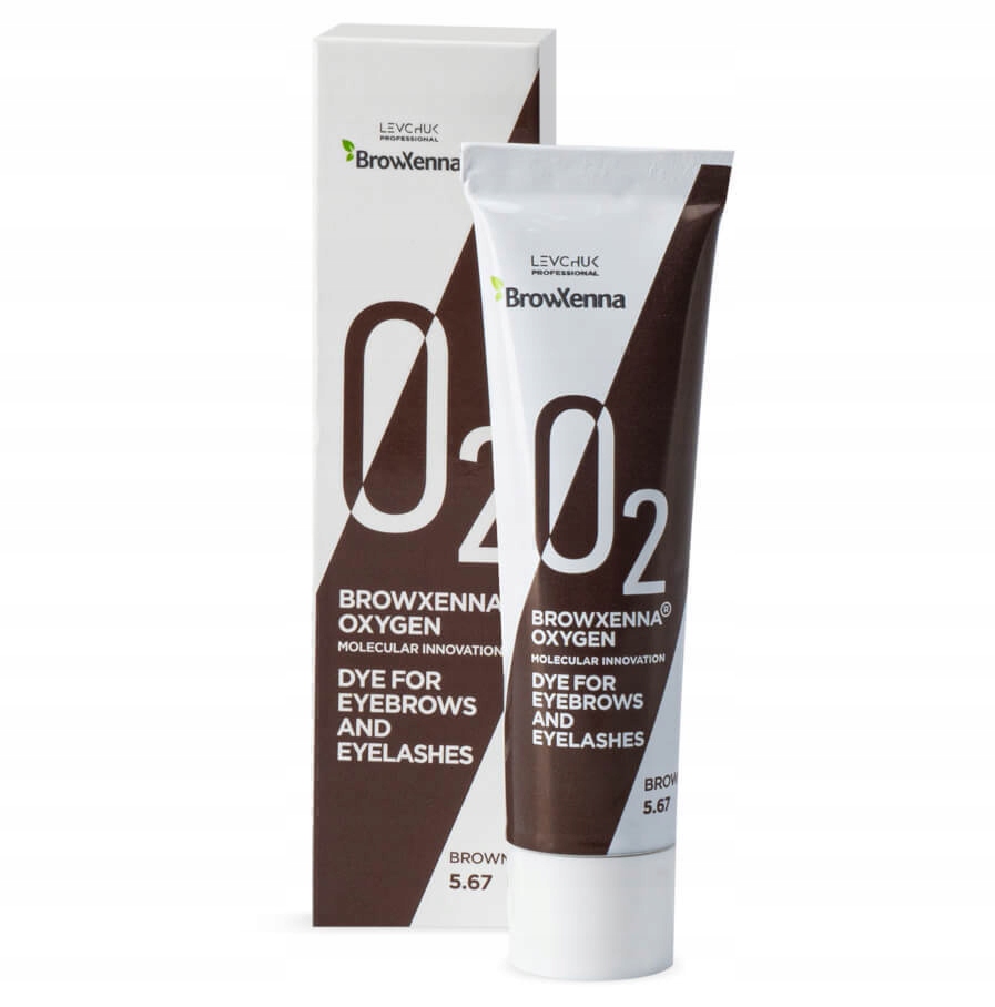 Brow Henna Xenna Levchuk Oxygen O2 barva hnědá