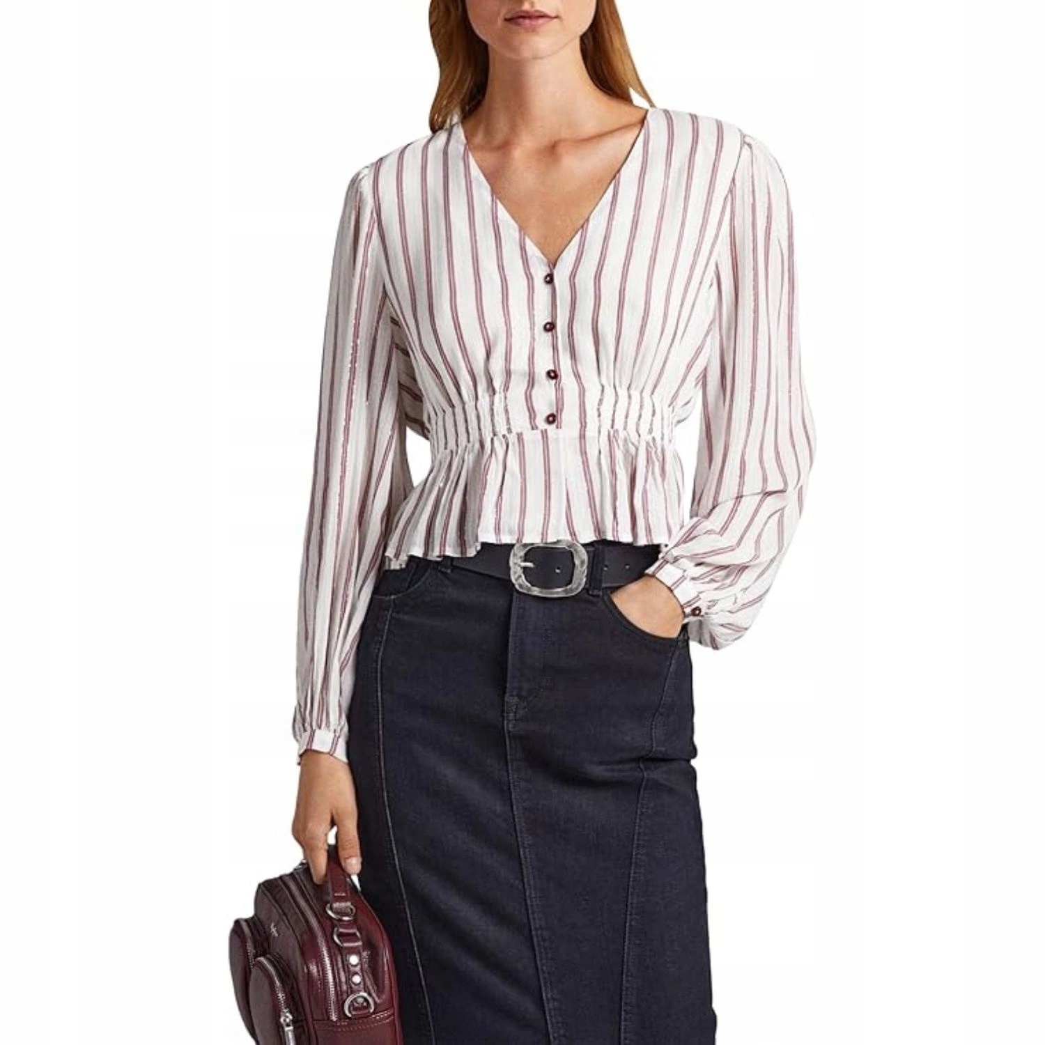 Dámská halenka Pepe Jeans s proužky, volná, prodyšná, každodenní, dámská, vel. S