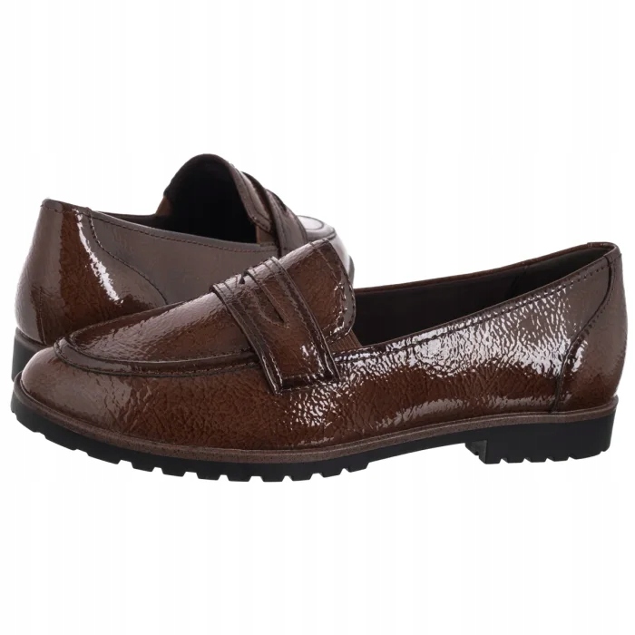 Polobotky Mokasíny Tamaris Hnědé 1-24239-42 365 Cognac Patent