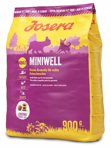 4x Josera Miniwell 900g