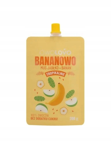 Levně 10 x Owolovo Jablko-banánová pěna 200 g