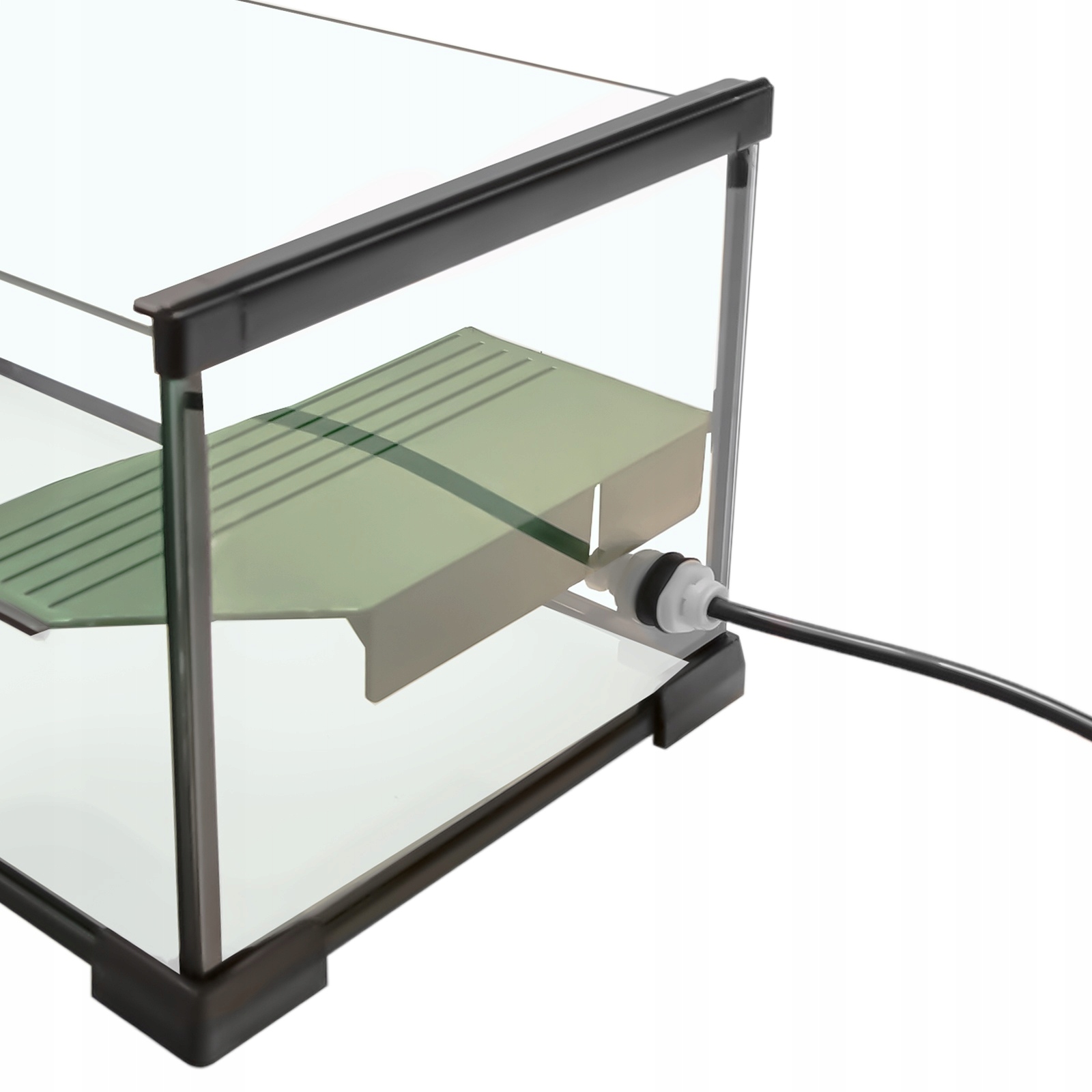 Levně Odolné Akvárium Pro Želvy S Filtračním Ostrovem A Místem Pro Lampu