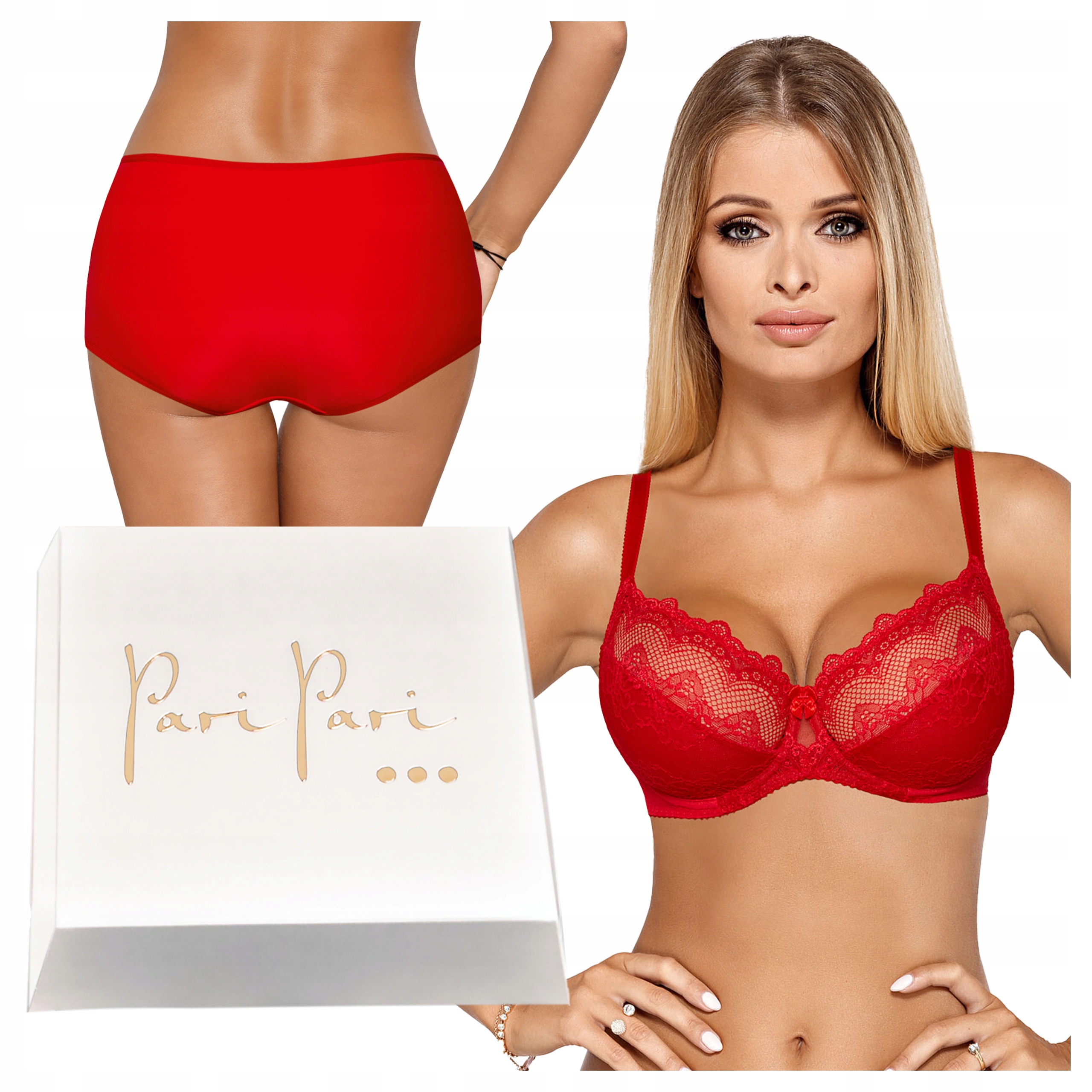 Komplet dámského spodního prádla Sexy podprsenka Měkké kalhotky Boxerky jako Dárek