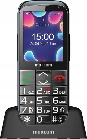 

Telefon komórkowy Maxcom 8 Mb 3mb czarny
