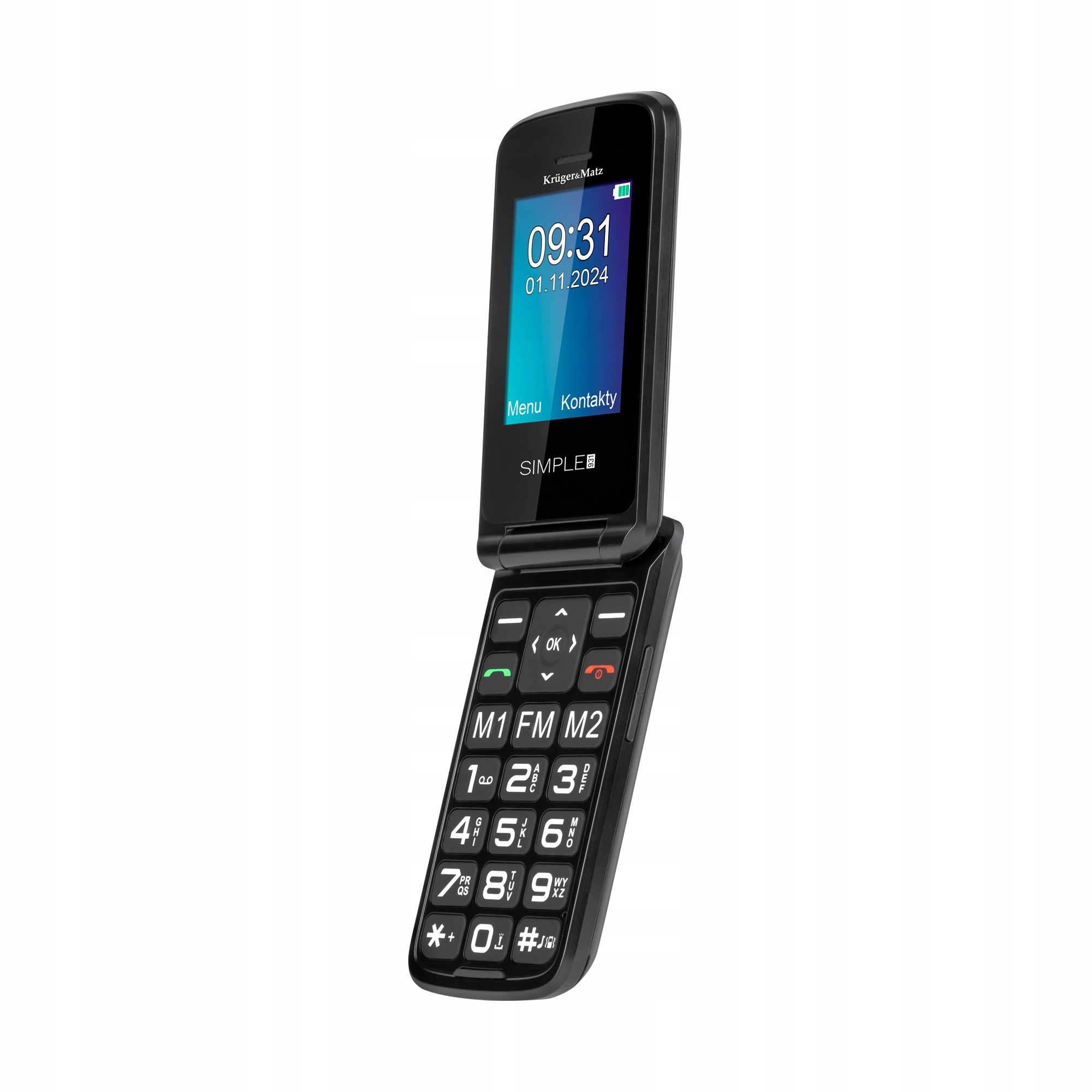 2× Telefon komórkowy Kruger&Matz Simple 930 4 MB / 128 MB 4G (LTE) czarny