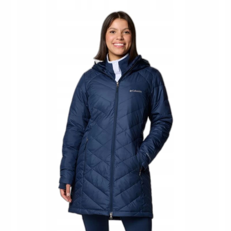 Columbia Heavenly Long Hooded Jacket 1738161464 S Dámská dlouhá zateplená bunda s kapucí