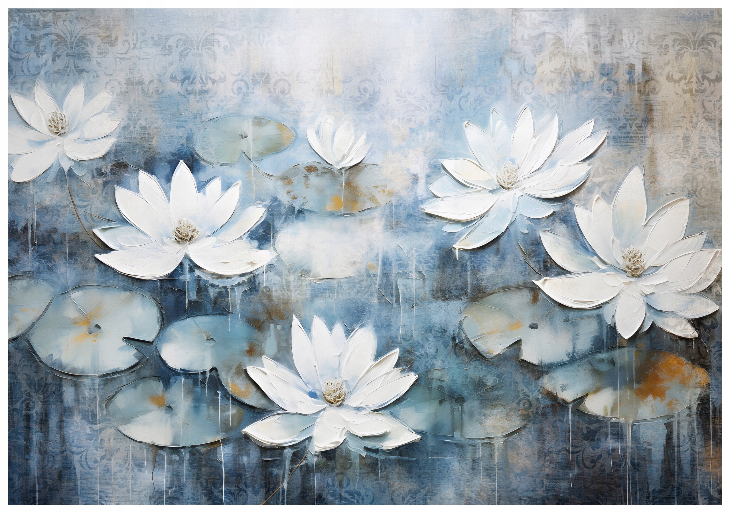 Fototapeta Lotosy abstrakcia vinylová harmónia 368x254 lepidlo