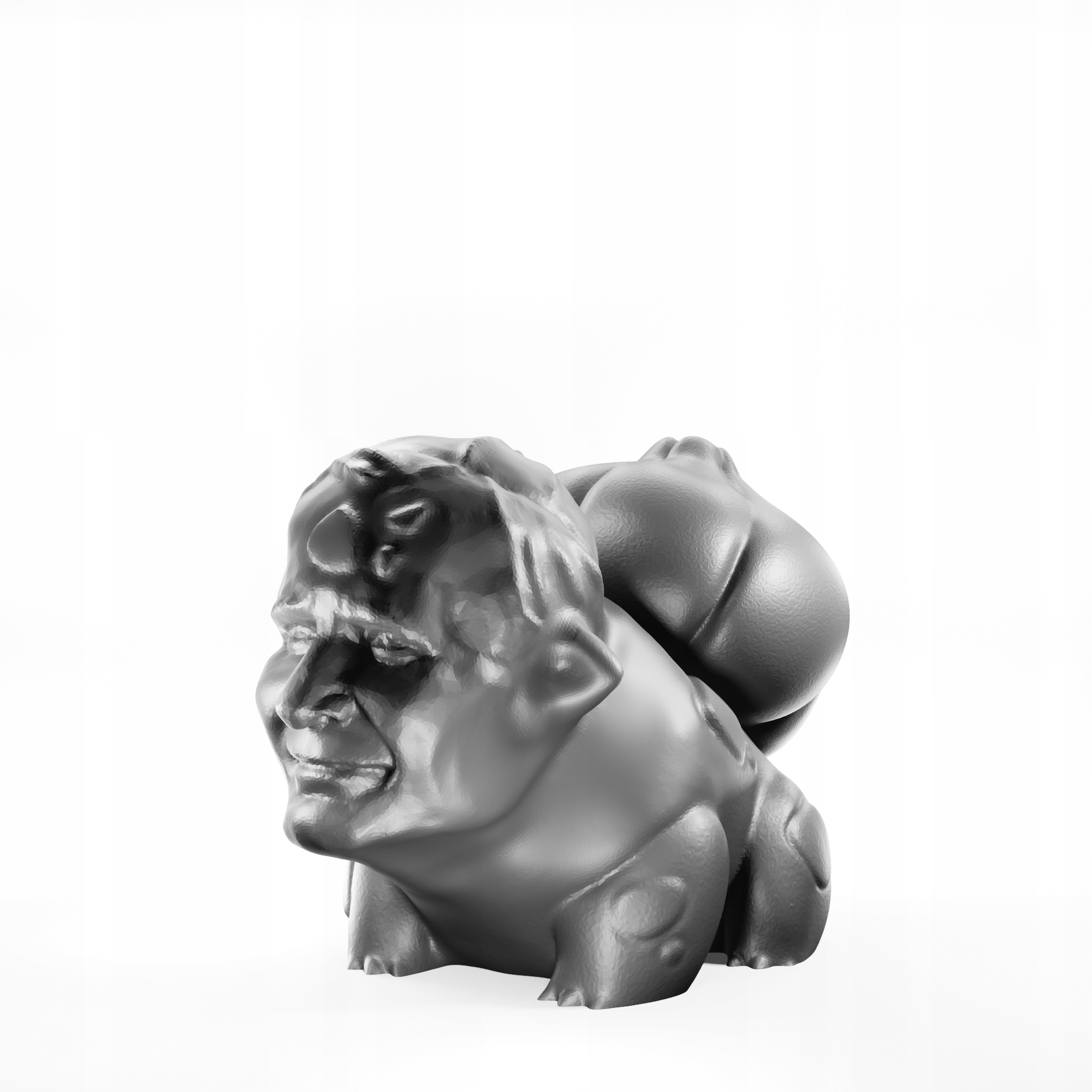 FIGURKA RPG - SERIA PAPAJMON - BULBAPAWEŁ - SZARY 25 MM