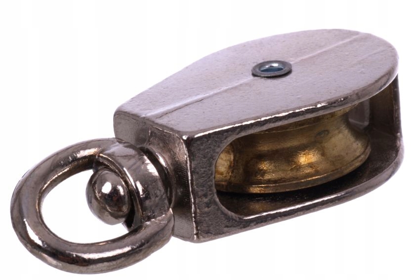 BLOCZEK POJEDYŃCZY ROLKA METAL NIKLOWANY 1"