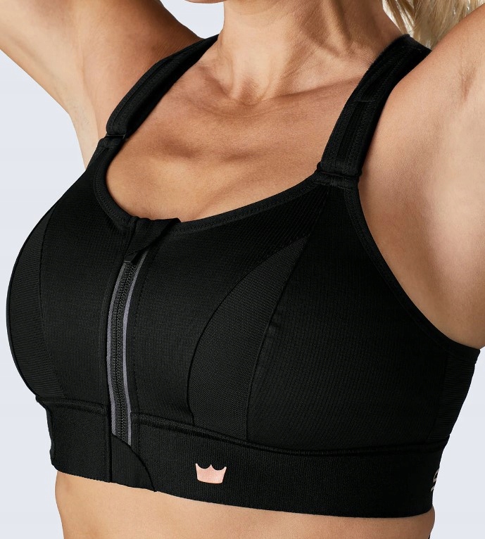 STANIK SPORTOWY SHEFIT CZARNY MOCNE PODTRZYMANIE REGULOWANY M Kod producenta 233575342