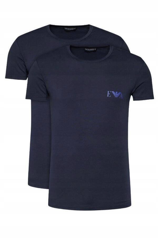 Pánské tričko Emporio Armani 111670 4R715 (2 balení) tmavě modrá M