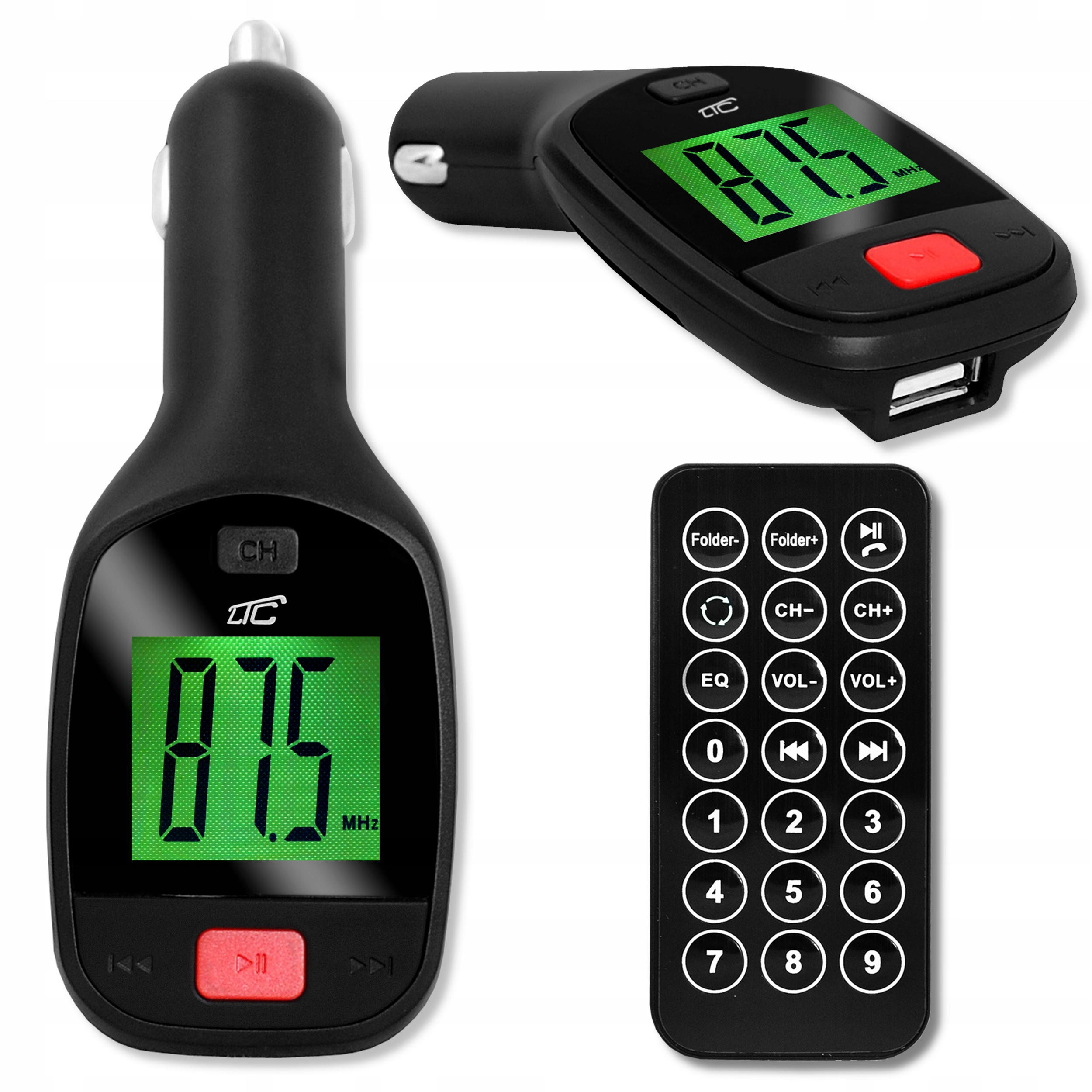 

Transmiter Samochodowy Fm Pilot Ltc Karta Sd