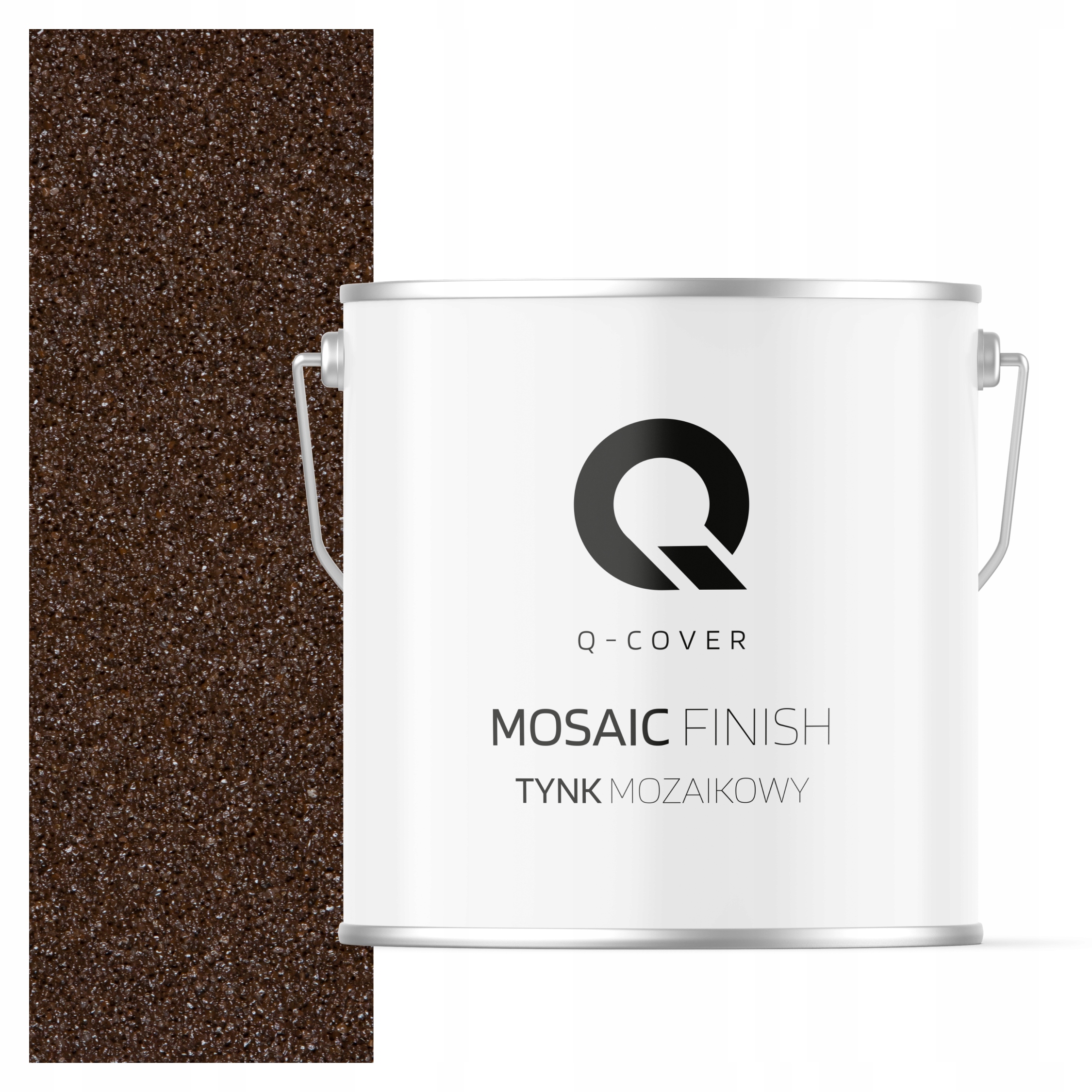 Mozaiková Omítka Mozaika 7KG Hnědá Tmavá M95 Ozdobná Pryskyřičná Fasáda