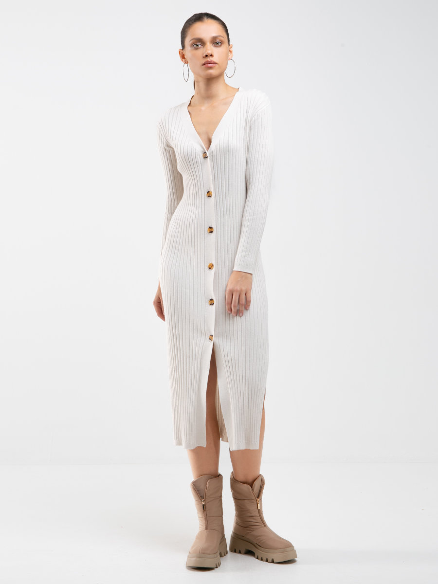 Big Star Dámský Krémový Kardigan Neka 102 L