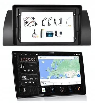 Gps Rádio Android Bmw E39 1996-2003 Usb Carplay Wifi 4/64GB 12 Palců Sim