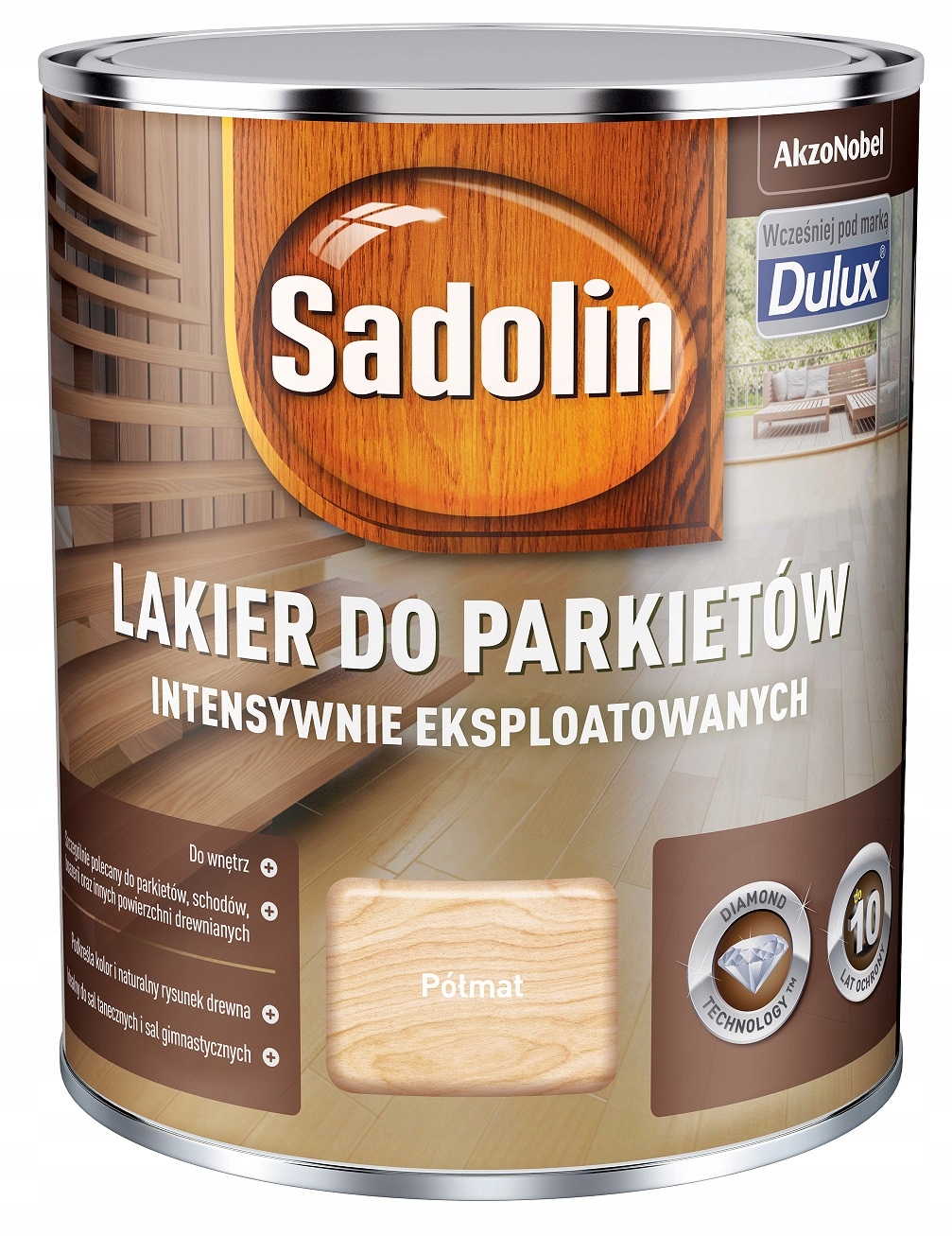 

Sadolin Lakier Intensyw. Eksploatowany Półmat 0.75