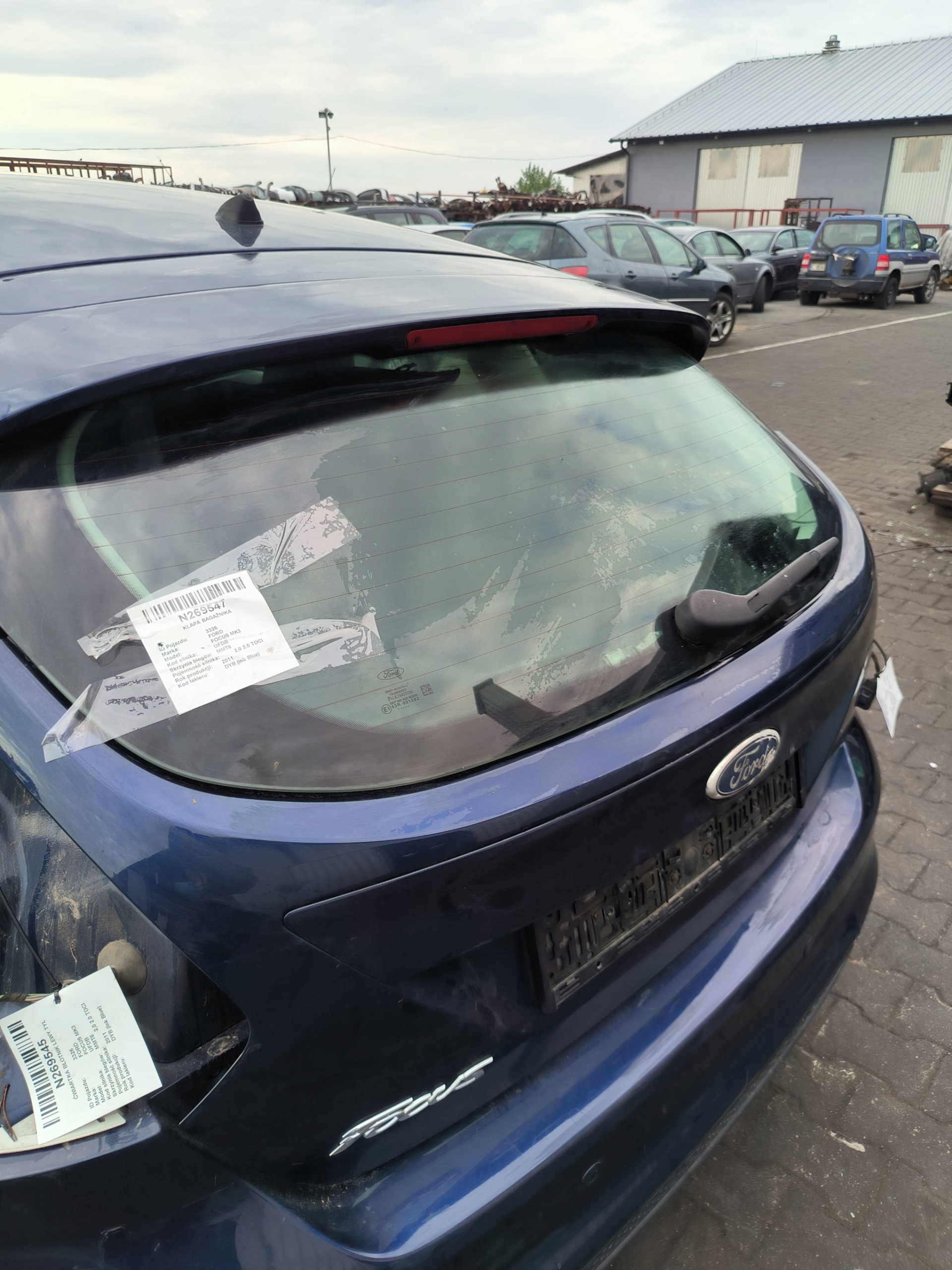 trunk door boot DYB (INK BLUE) FORD FOCUS MK3