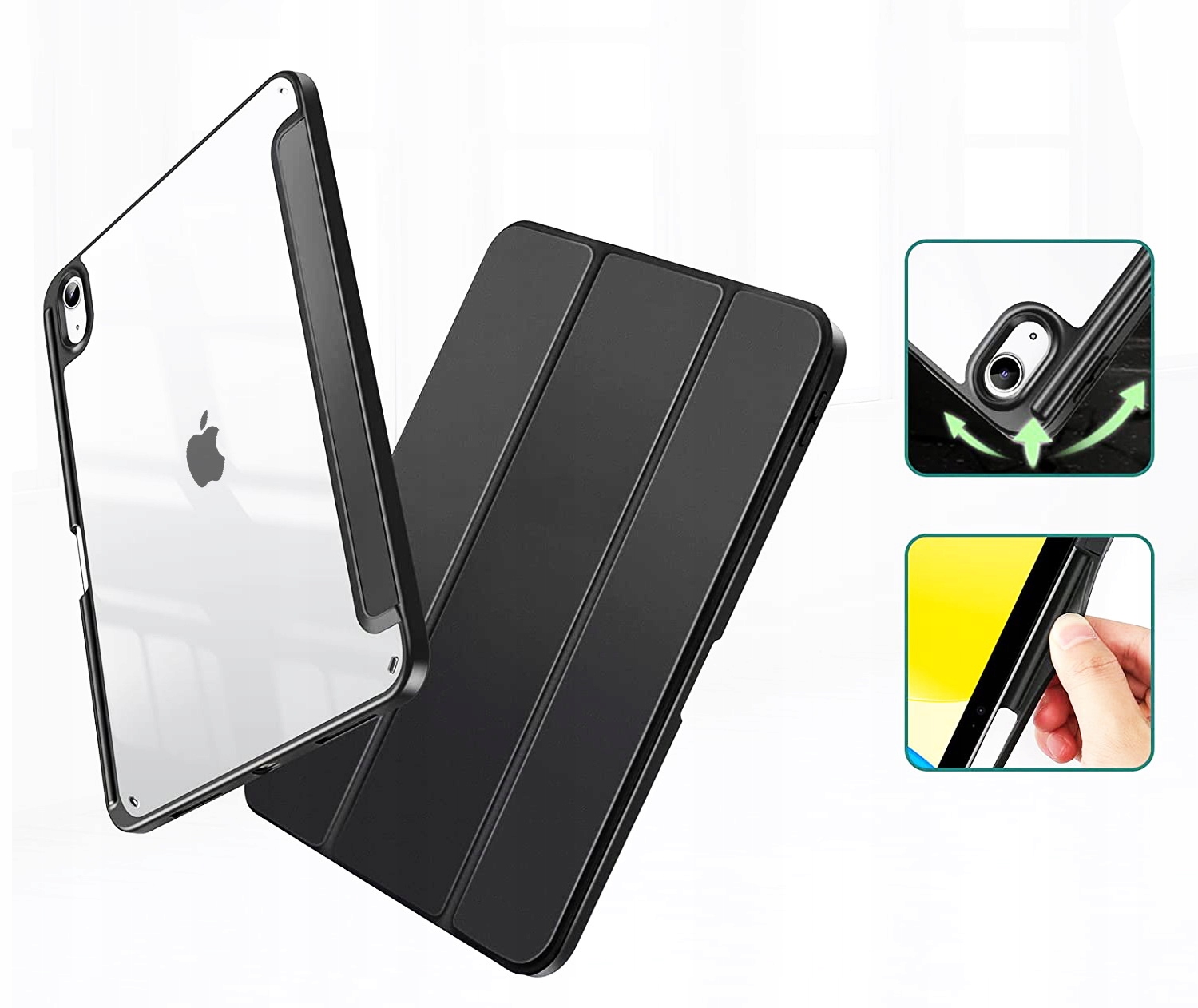 PRZEŹROCZYSTE ETUI DO APPLE IPAD GEN 10 A2757 10.9 CZARNY Kod producenta Apple iPad 10.9 10 generacja