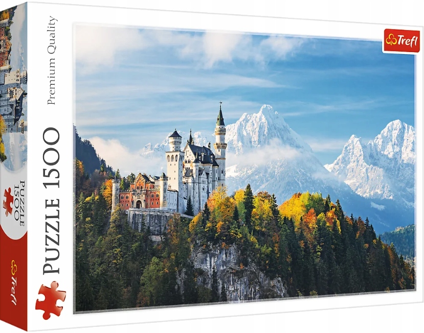 

Puzzle 1500 El Alpy Bawarskie Krajobraz Góry Zamek