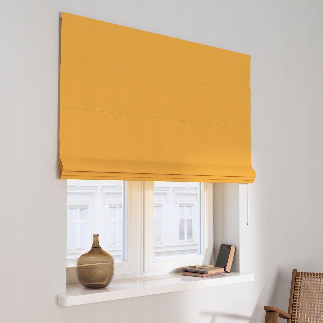 Hotová římská roleta Capri 100 x 170 cm oranžová