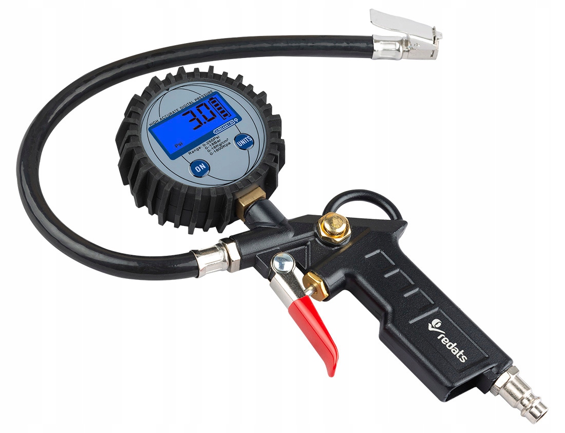 Pistolet do pompowania kół cyfrowy manometr 18 BAR Redats I-420E Marka Redats