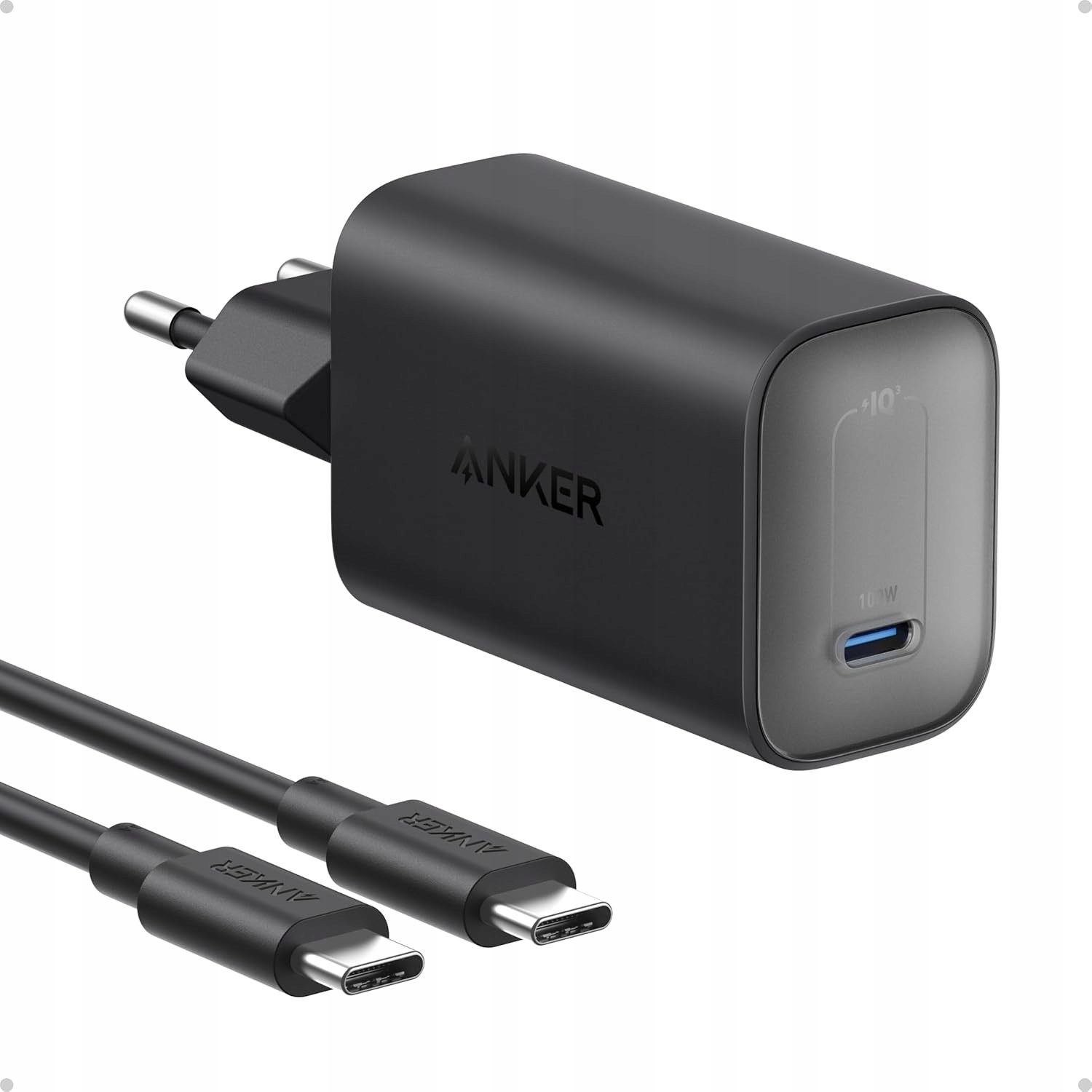 Rychlá nabíječka Anker Nano 100W Usb-c kabel Usb-c Černá