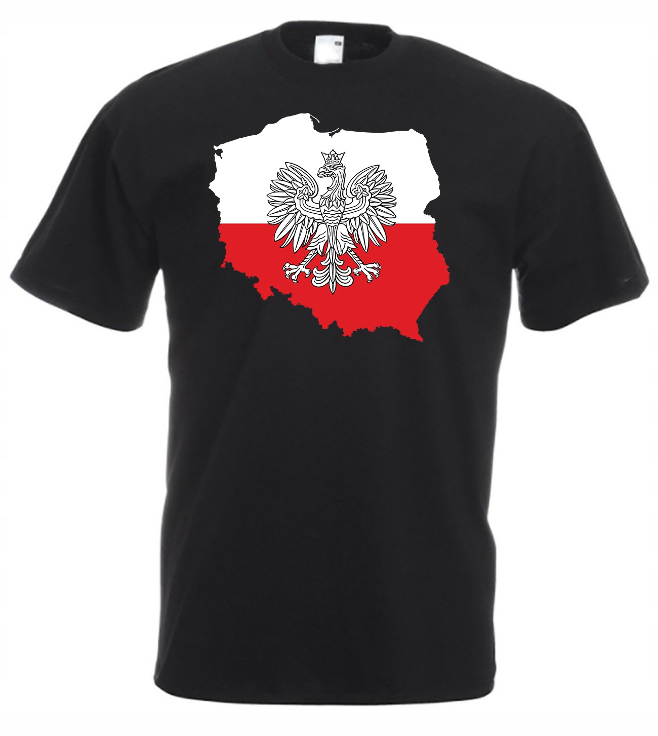

Koszulka Czarna Patriatoczna Godło Polski Flaga 4X