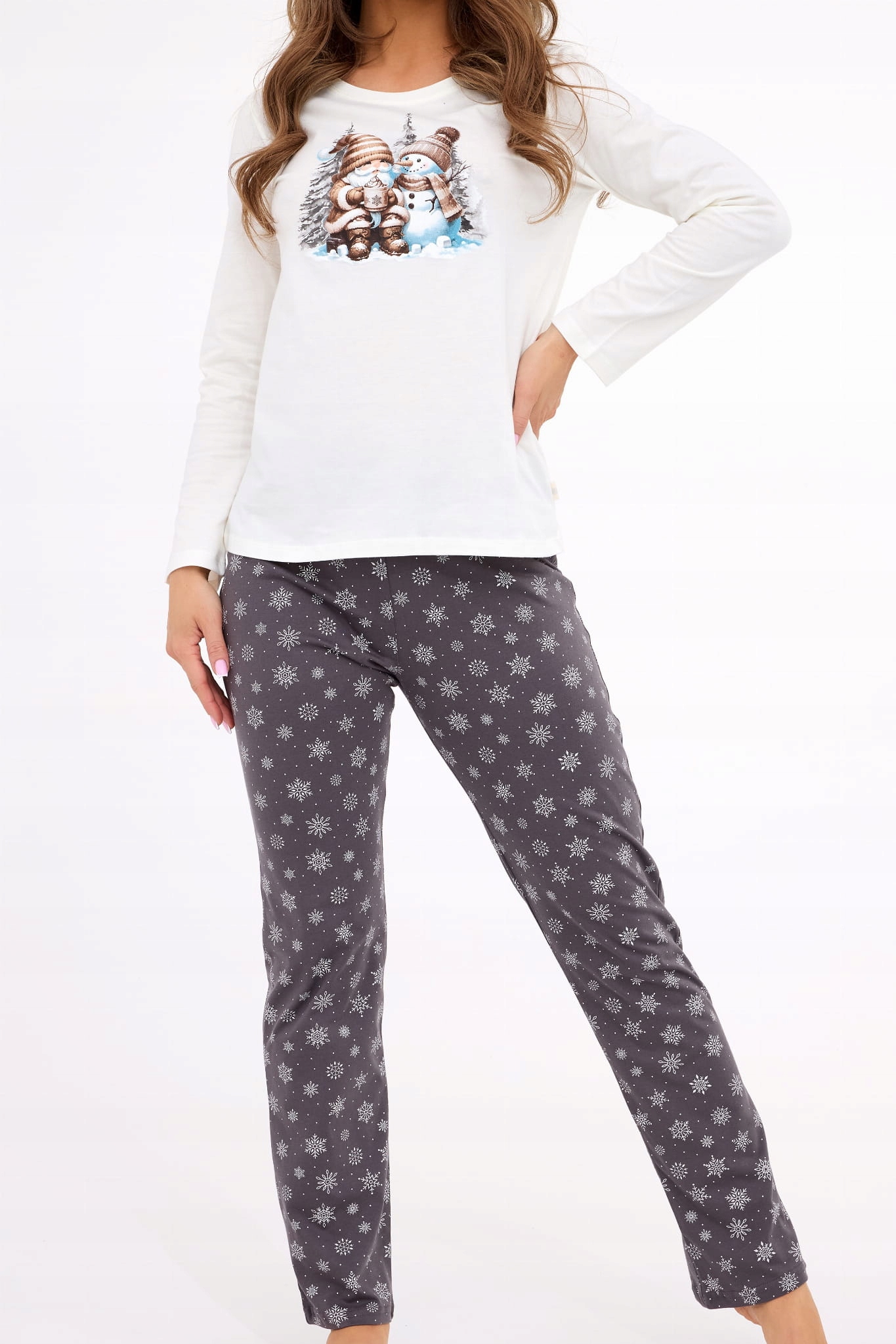 Dámské pyžamo s dlouhým rukávem Cornette 855/428 Friends [Velikost 2XL]