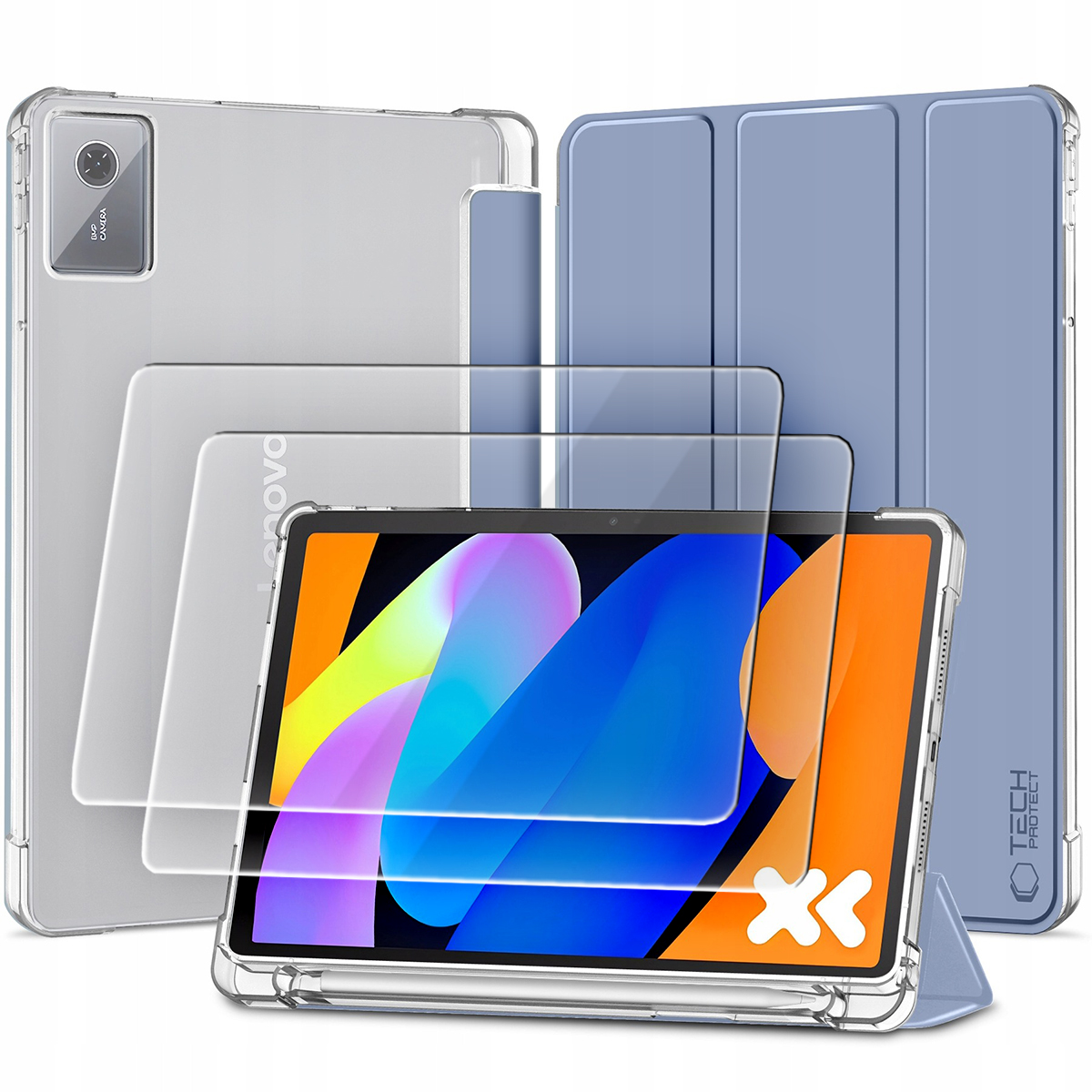 Składane Etui 2-PAK Szkło Do Lenovo Idea Tab K11 Gen 2 11" TB-336